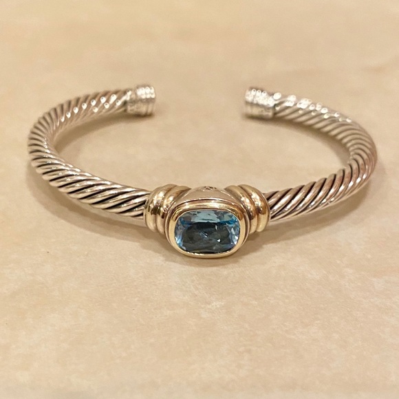 David Yurman Jewelry - David Yurman Noblesse Albion Blue Topaz Cuff